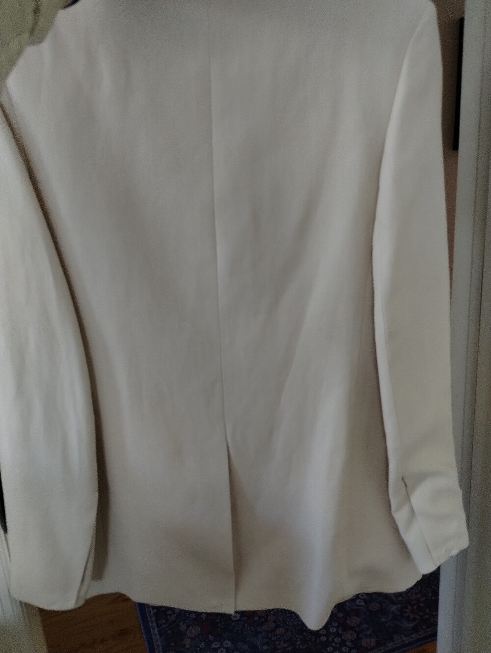 Victoria Beckham Mango Cream Wide-Leg Trousers and Blazer Set - Picture 4 of 11